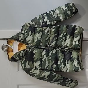 Little Boys Fatigue puffer jacket